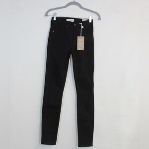 Madewell Women's Jet Black High Rise Tall Skinny Jeans NWT